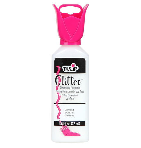 Tulip Dimensional Fabric Paint 1-1/4 Ounces-Glitter-Diamond