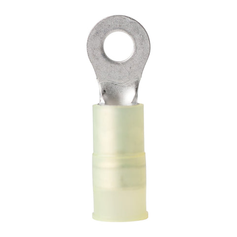 Ancor 230225 Marine Grade Electrical Nylon Insulated Double Crip Funnel Entry Ring Terminals with Insulation Grip (12 to 10-Gauge, Size 5/16 Screw, 4-Pack)