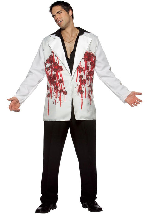 Rasta Imposta Bullets Blazer Adult Costume,White,One Size