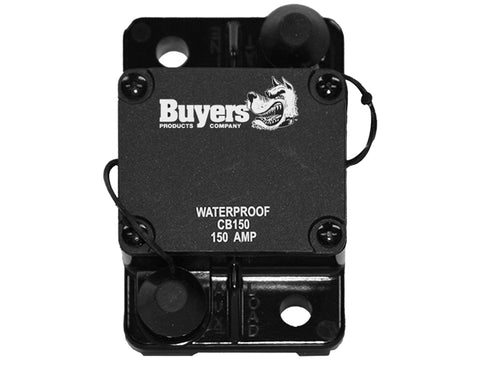 Buyers Products CB150 150 Amp Circuit Breaker with Auto Reset, Protect Accessory Circuits, Electrical Equipment for Dump Hoists, Salt Spreaders & More