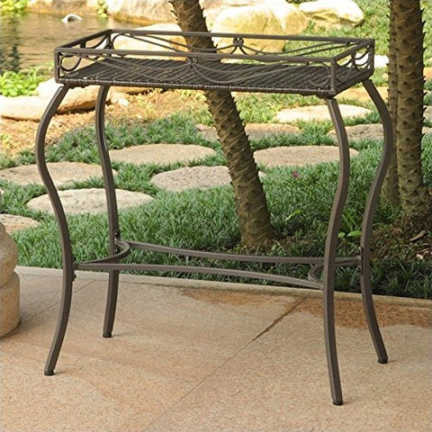 International Caravan Valencia Resin Potting Bench in Chocolate