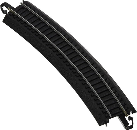 Bachmann Trains - Snap-Fit E-Z TRACK 22” RADIUS CURVED TRACK - BULK (50 pcs) - STEEL ALLOY Rail With Black Roadbed - HO Scale