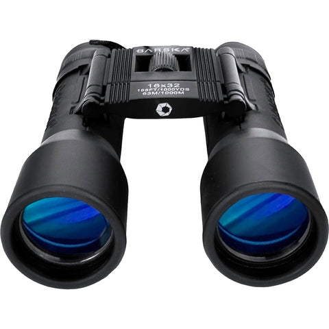 Barska 16x32 Lucid View Compact Binoculars with Roof Prisms, Fully Coated Optics, Center Focus, Rubber Armor Grip – Lightweight for Hiking, Bird Watching, Travel