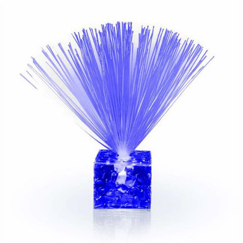 Fiber Optic Centerpiece with Small Clear Blue Base by Blinkee