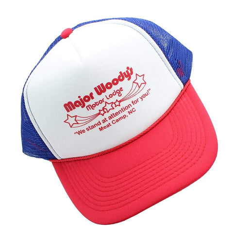 Kitsch on The Rocks Major Woody's Foam Adult Trucker Cap White