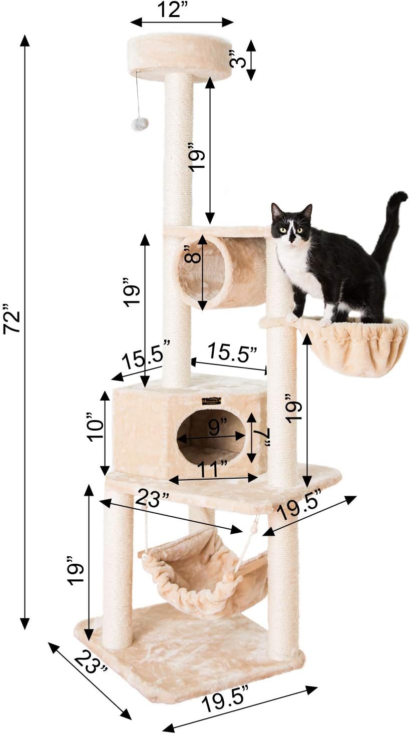 Armarkat A7204 Cat Tree, One Size,Beige