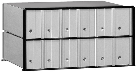 Aluminum Mailbox - 12 Doors - Rack Ladder System