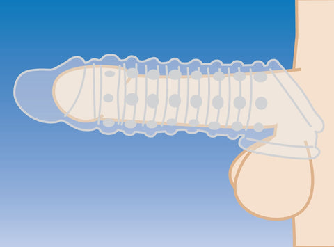 Size Matters: 2 Inch Flesh Cock Sleeve Extender, for Male & Adult Couples