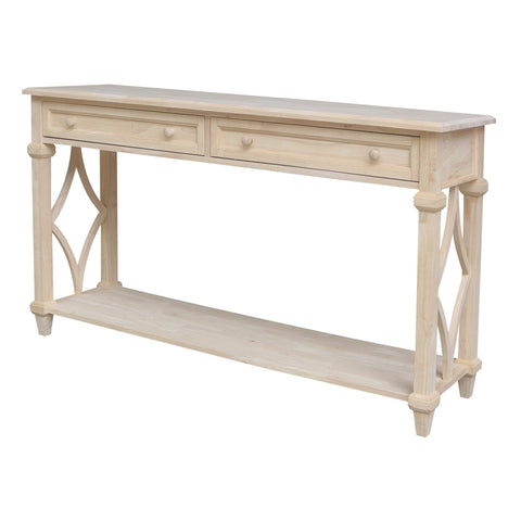 IC INTERNATIONAL CONCEPTS Josephine Solid Wood Console/Sofa Table