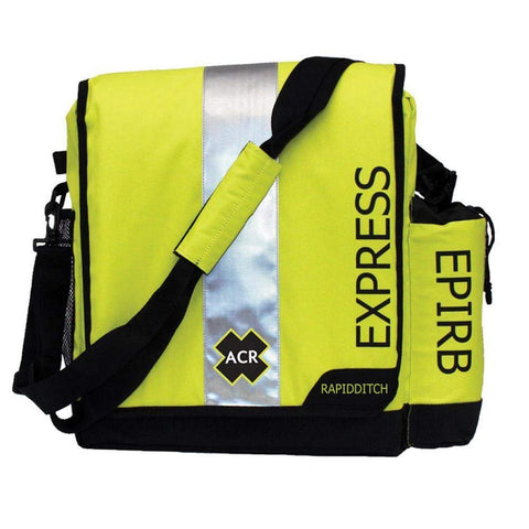 ACR RapidDitch Express: Buoyant Abandon Ship Gear Bag with Bulkhead Mount is a Compact Emergency Survival Kit for Boating and Offshore Rescue, including EPIRB Housing. (2279)