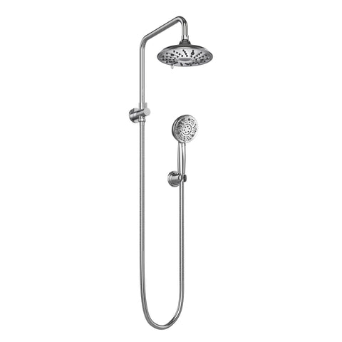 PULSE ShowerSpas 1071-CH Laguna Shower System with 8" Multi-Function Showerhead and Hand Shower, Polished Chrome