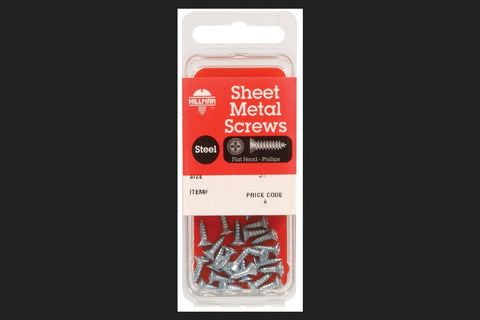 Hillman 12 in. x 1-1/2 in. L Phillips Flat Head Zinc-Plated Steel Sheet Metal Screws 8 pk