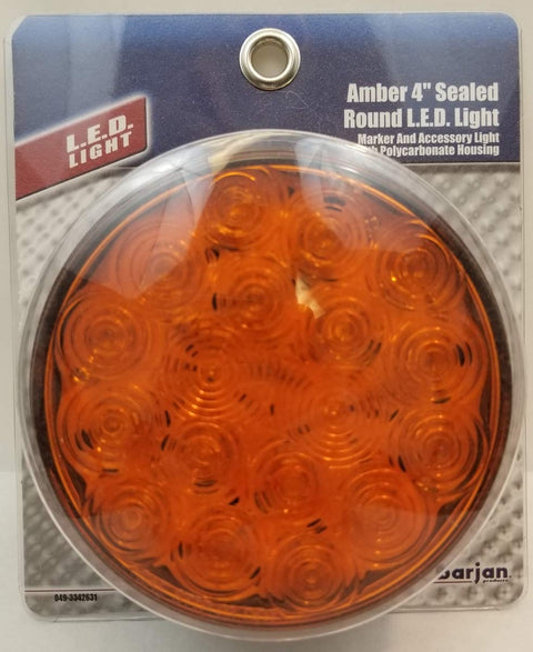 LIGHT AMBER LED 4PIN ROUND CDED