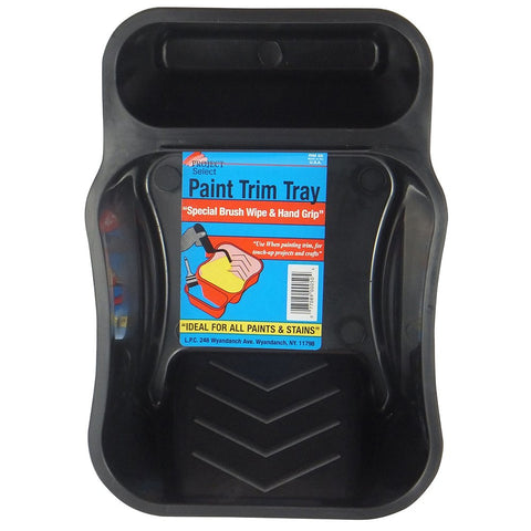 Linzer RM 50 Rm50 Dual Cavity Mini Paint Roller Tray, 1/2 Pt Capacity, 3 in, Plastic, 7-1/4" x 5" x 2-1/2", Black
