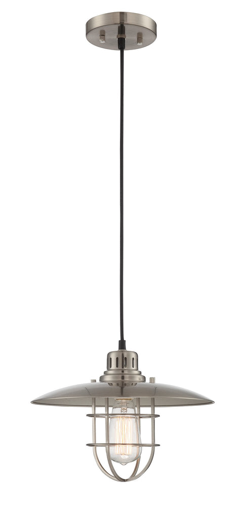 Lite Source LS-18456PS Lanterna Ii Pendant, Polished Steel