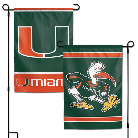 NCAA Miami Hurricanes Garden Flag, 11"x15", Team Color