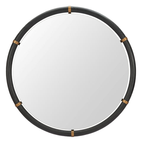 Zuo Brile Mirror Black, Black Wall Decor, Modern Style, Hanging, Fir Wood, Vertical, Decor Mirrors, 39.4" W x 1.6" D x 39.4" H