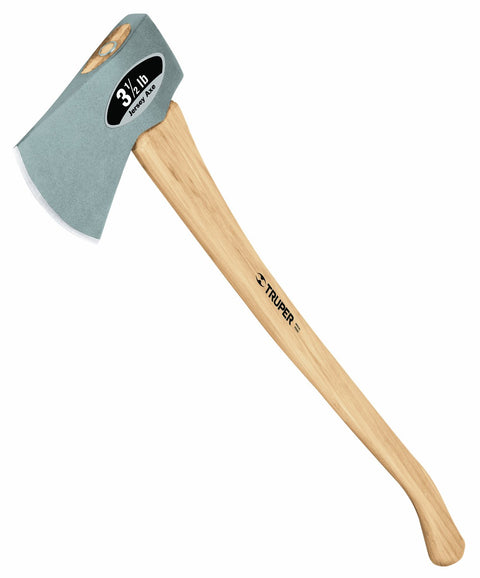 Truper 30526 3-1/2-Pound Jersey Axe, Hickory Handle, 35-Inch