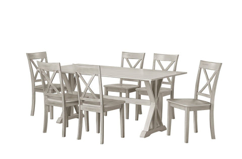 7pc Jamestown Dining Set, Table + 6 Chairs