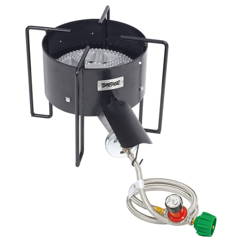 Bayou Classic KAB4 Bayou Banjo Cooker - Propane Burner for Outdoor Cooking, Outdoor Stove - Crawfish Boiler, Homebrew Burner - Large Stock Pots - Fish Boil, Gumbo, Soup, Stew, Brewing, Tamales