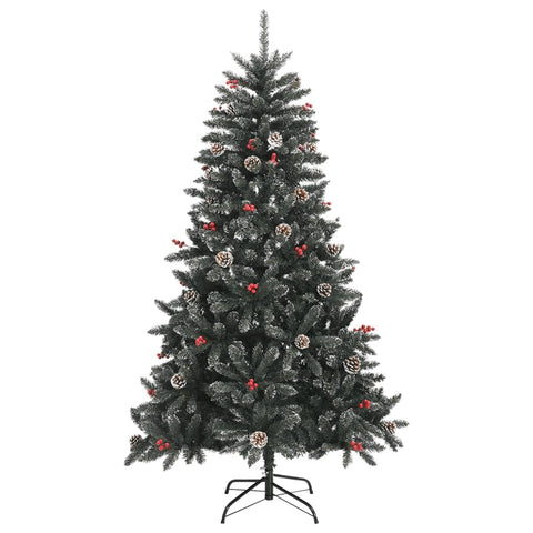 vidaXL , Stylish Christmas Tree, Cone Shape, LED Lights, Eco-Friendly Decor, Perfect for Indoor/Outdoor Fun