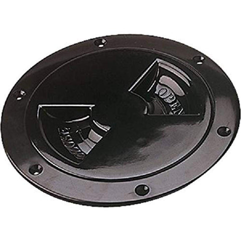 Sea-Dog 337145-1 Screw Out Deck Plate, 4-7/16" / Black