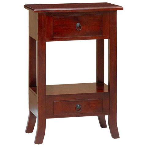 vidaXL Console Table with Drawer Brown 19.69 x 11.61 x 29.92 in, Classic Mahogany Console Table, Sturdy Accent Furniture for Entryway, Living Room, Hallway Decor, Versatile Indoor Surface
