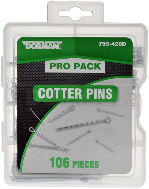 Dorman Pro Pack Cotter Pins, 106 Pieces