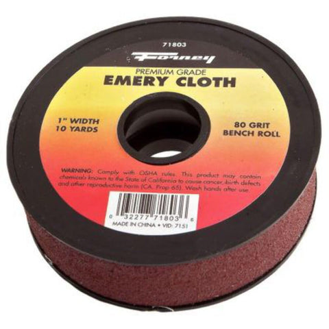 Forney 71806 Emery Cloth, 320-Grit, 1-Inch-by-10-Yard Bench Roll