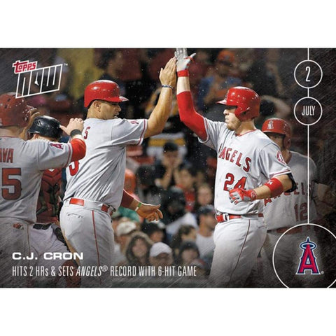 MLB LA Angels C.J. Cron #204 2016 Topps Now Trading Card