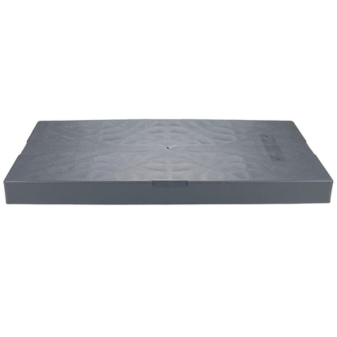 DiversiTech EL1838-3 E Lite Plastic Equipment Pad for HVAC Systems, Outdoor Equipment Mounting Base, Condenser Pad, 18" x 38" x 3", Gray