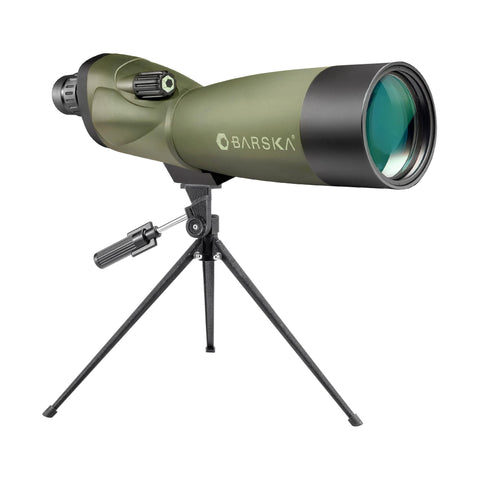 Barska Blackhawk Waterproof 20-60x60 Straight Green Spotting Scope with Tripod for Birding Hunting Shooting Travel Sport Events