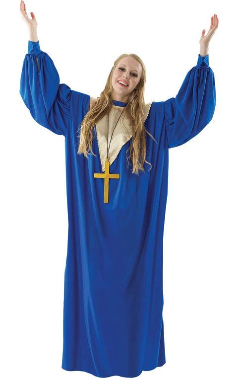 Orion Costumes Women's Blue Gospel Choir Singer Robe Fancy Dress Costume