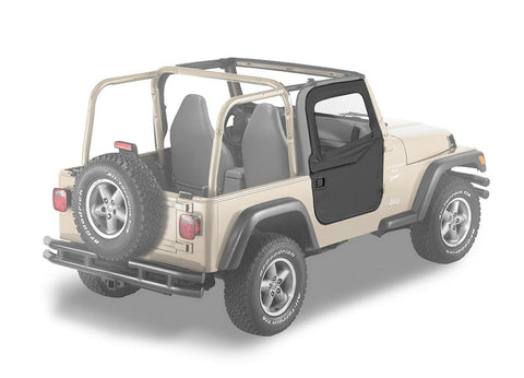 Bestop Full Fabric Doors - Jeep '97-06 Wrangler TJ (Black Diamond)