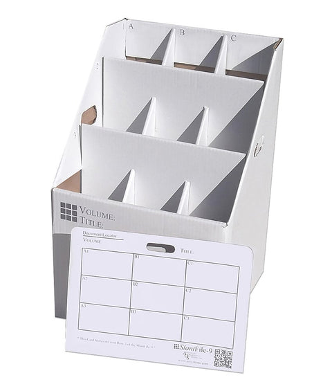 9 Slot Rolled Document Filing Box