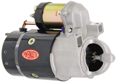 Powermaster Starter, Original Look Hi-Torque Retro, Direct Drive, Natural, 153 Tooth Flywheel, Straight Bolt, GM V8, Each
