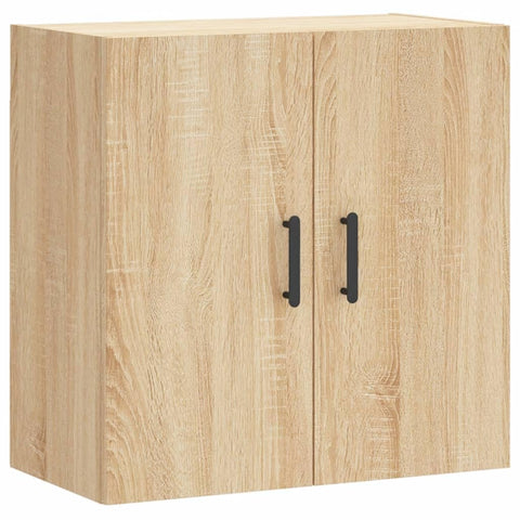 vidaXL Wall Cabinet, Wall Mounted Storage Side Cabinet, Hanging Cabinet with Doors for Living Room, Modern Style, Sonoma Oak Engineered Wood