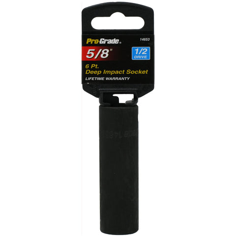 Pro-Grade 14653 1/2-Inch Drive with 6 Point Deep 5/8-Inch Impact Socket