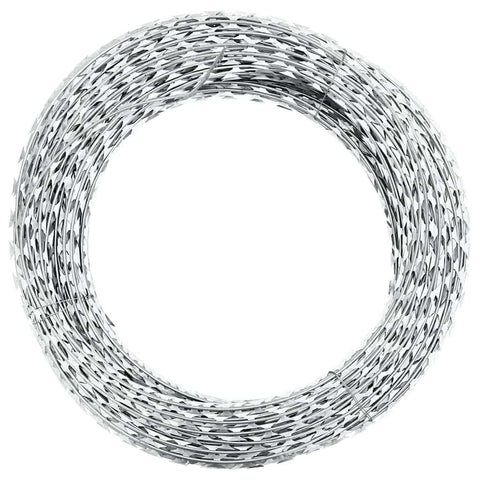 vidaXL Concertina NATO Razor Wire Galvanised Steel 984.3' 143337