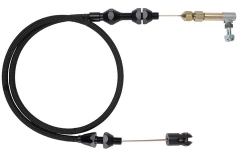 Lokar XTC-1000LS1 36" Throttle Cable Kit with Black Stainless Steel Housing and Black Fittings for GM LS1 Engine