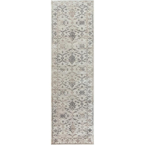 Rizzy Home Alora Decor Swagger 2'3" x 7'7" Floral Natural/Beige/Tan/Gray Area Rug