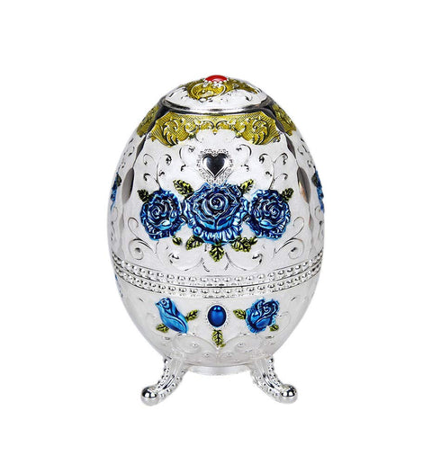 Panda Legends Automatic Toothpick Holder with Bottle Opener Portable Pop Up Toothpick Dispenser Container Blue and White Rose Pattern
