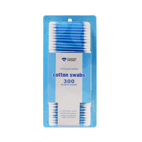 Diamond Visions Health and Beauty Swabs Cotton 300 pk