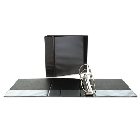 Universal 20998 Slant-Ring Economy View Binder, 5" Capacity, Black
