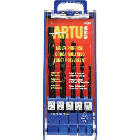 Artu - 5-Pc. Multi-Purpose Drill Bit Set