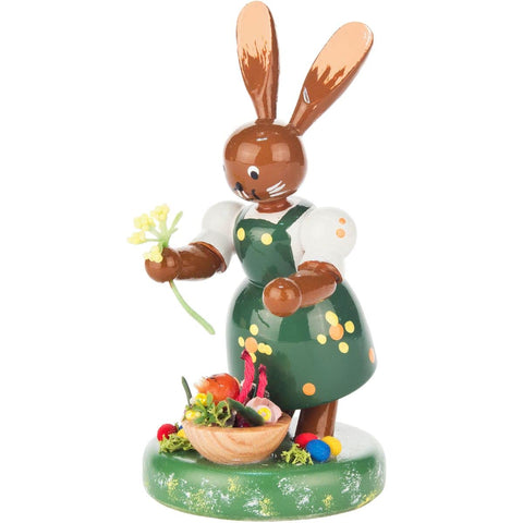 Alexander Taron 224-569 Dregeno Easter Figure-Rabbit Gardener-4" H x 2.25" W x 1.5" D, Brown