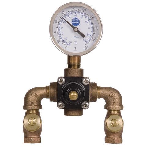 Speakman SEF-TW Eyesaver Thermostatic Mixing Valve Kit for Eyewash Stations, 8.5 LBS, Rough Brass