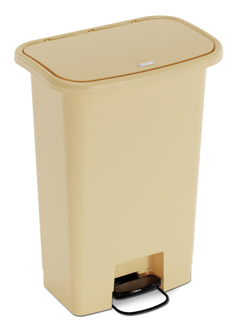 Waste Mate Plastic Waste Receptacle 18 Gallon Beige