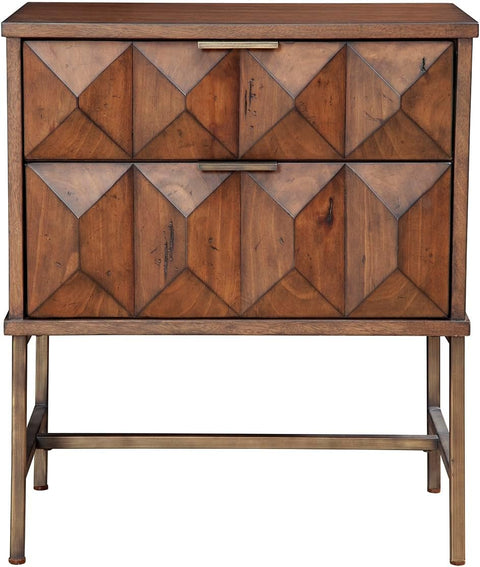 Trig Two Drawer Nightstand