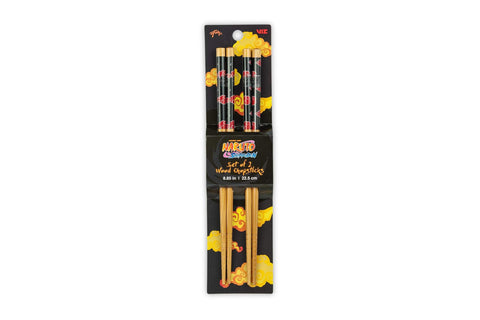 Naruto Shippuden Akatsuki Wooden chopsticks | Naruto Chopstick Set Of 2 | Anime Stuff | Kitchen Deco | Anime Wood Chopsticks | Official Licensed By Just Funky